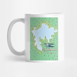 Sun Moon Lake Taiwan Map poster Mug